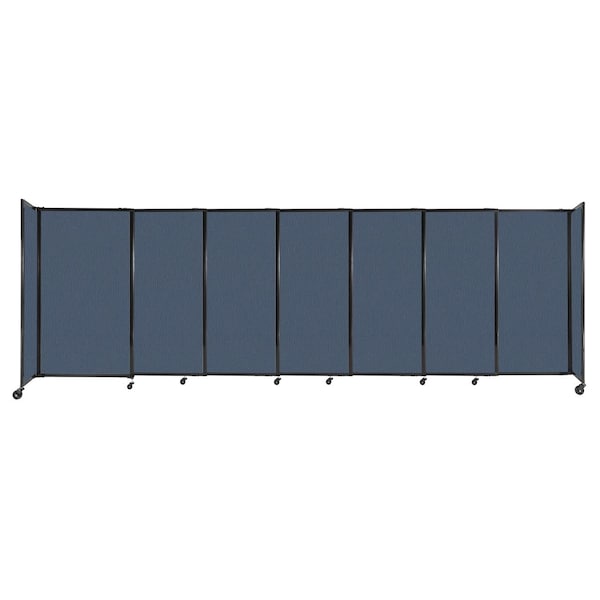 StraightWall Sliding Portable Partition 15'6" x 5' Ocean Fabric